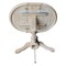 International Concepts Round 36 in Rd Top Pedestal Table, 12 in Leaf, 40.9 inH, Adjustable Height, Unfinished, 36 in W, Wood K-36RXT-11P-2 - alternate 4